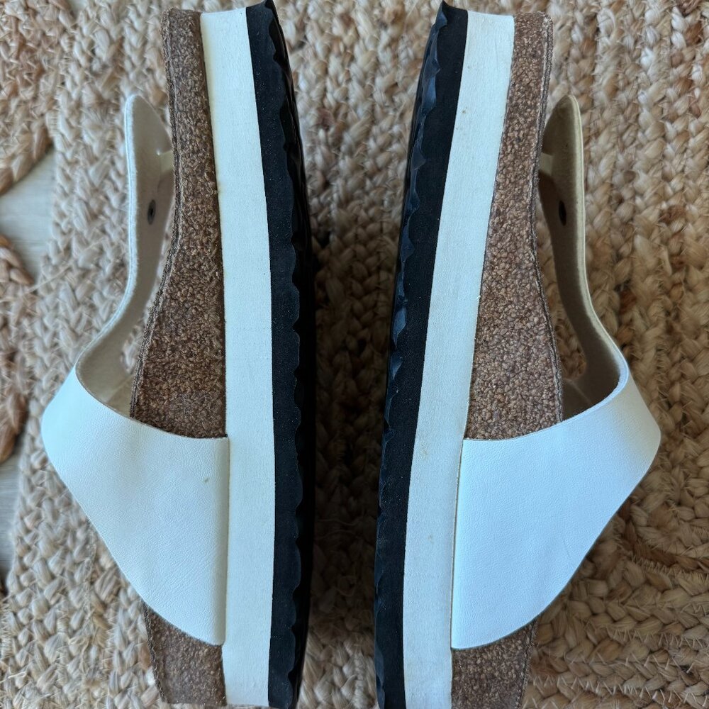 Birkenstock Papillio Gizeh Platform Sandals – White Size EU 36 US Women’s 5–5.5 - Picture 12 of 15